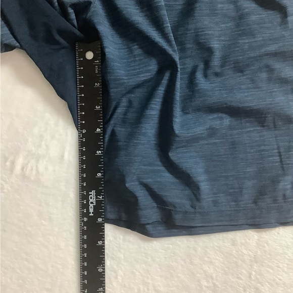 Lululemon Men’s T.H.E. Short Linerless Heather Allover Iron Blue True Navy Sz M - Picture 9 of 14